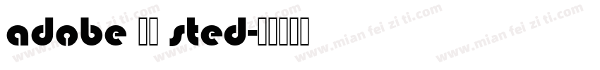 adobe 宋体 sted字体转换
